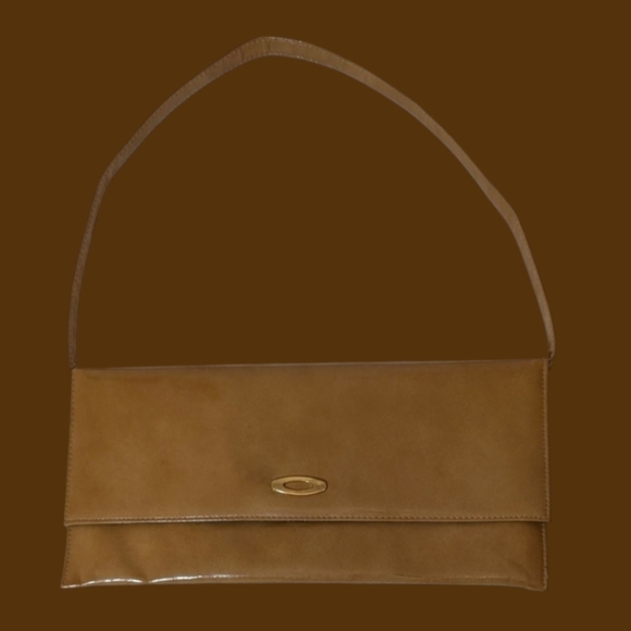 ❄️Calego Pleather Gold Tone Purse - Picture 2 of 9